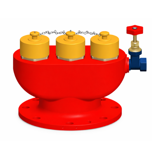 3 way fire brigade inlet