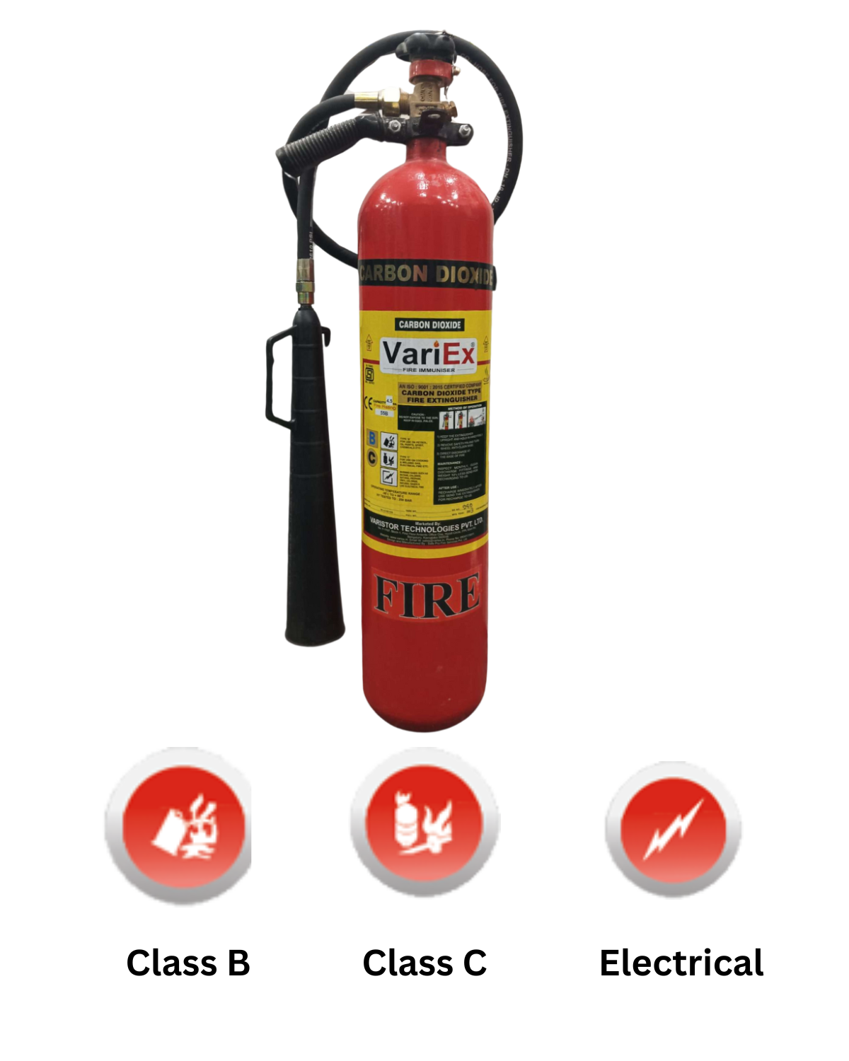 CO2 fire extinguishers