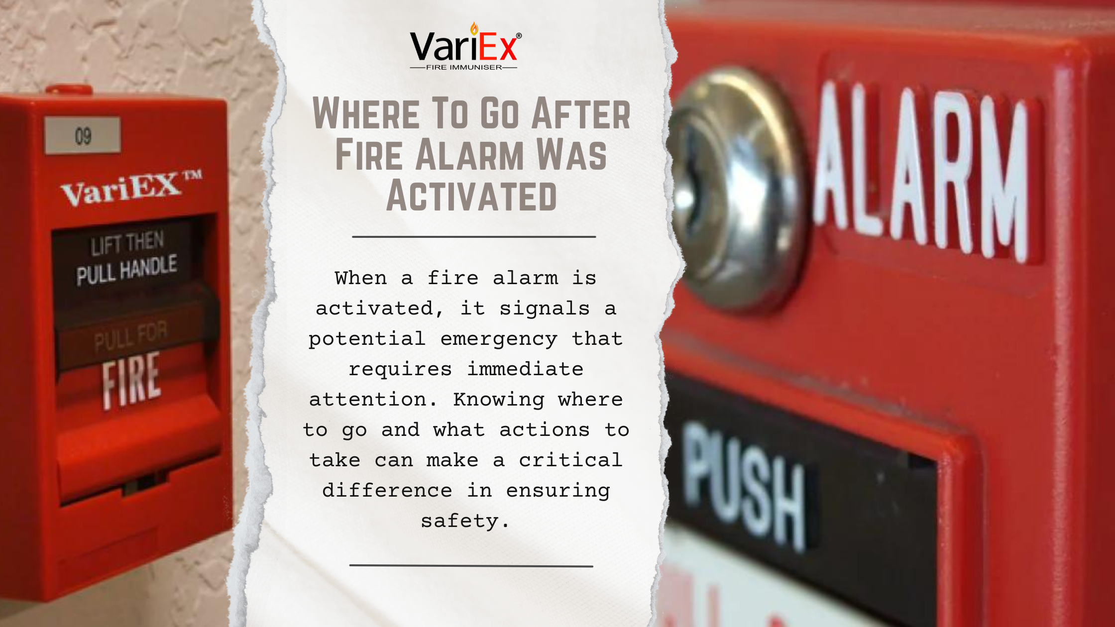Where To Go After Fire Alarm Was Activated