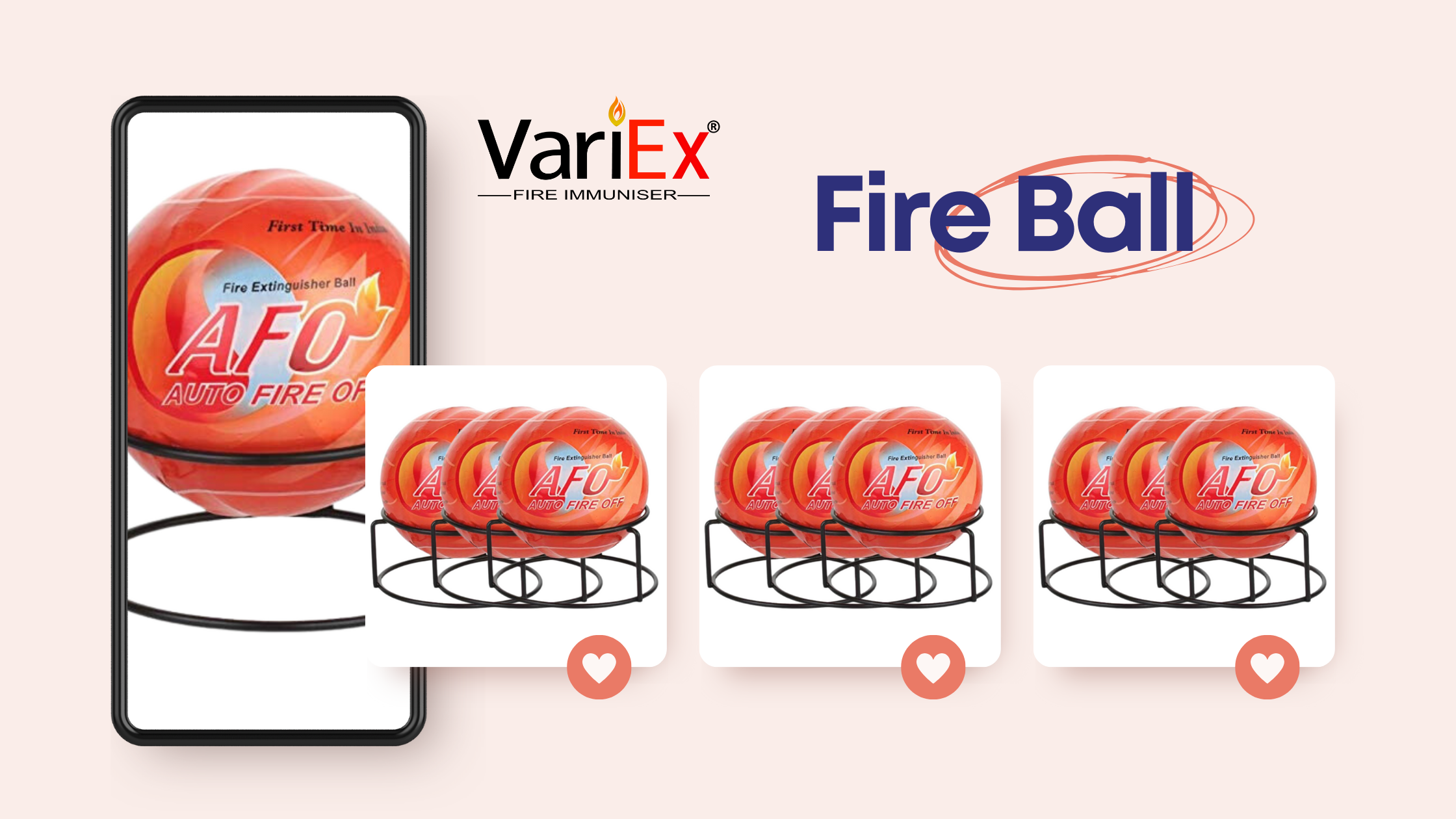 Automatic Fire Extinguisher Ball – Self-Activating Fire Safety Device For Home, Kitchen, Garage, Car
