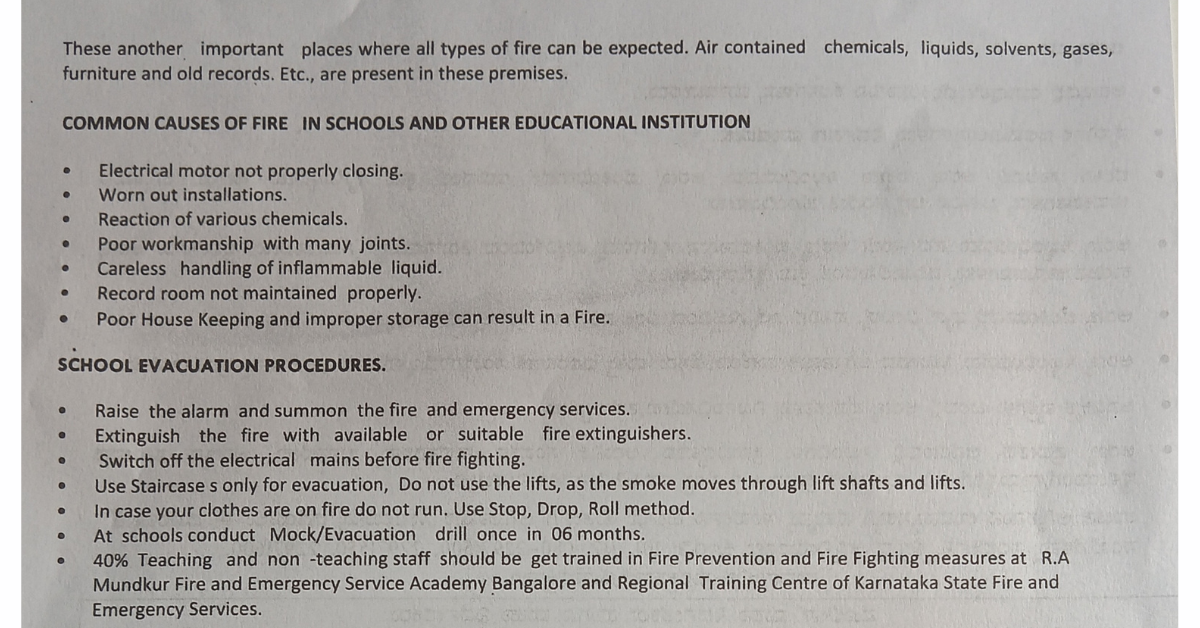 Fire Extinguishers for School