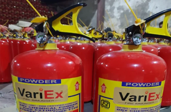 Powder fire extinguisher by VariEx – high-quality dry chemical fire extinguisher for industrial and commercial fire safety.
