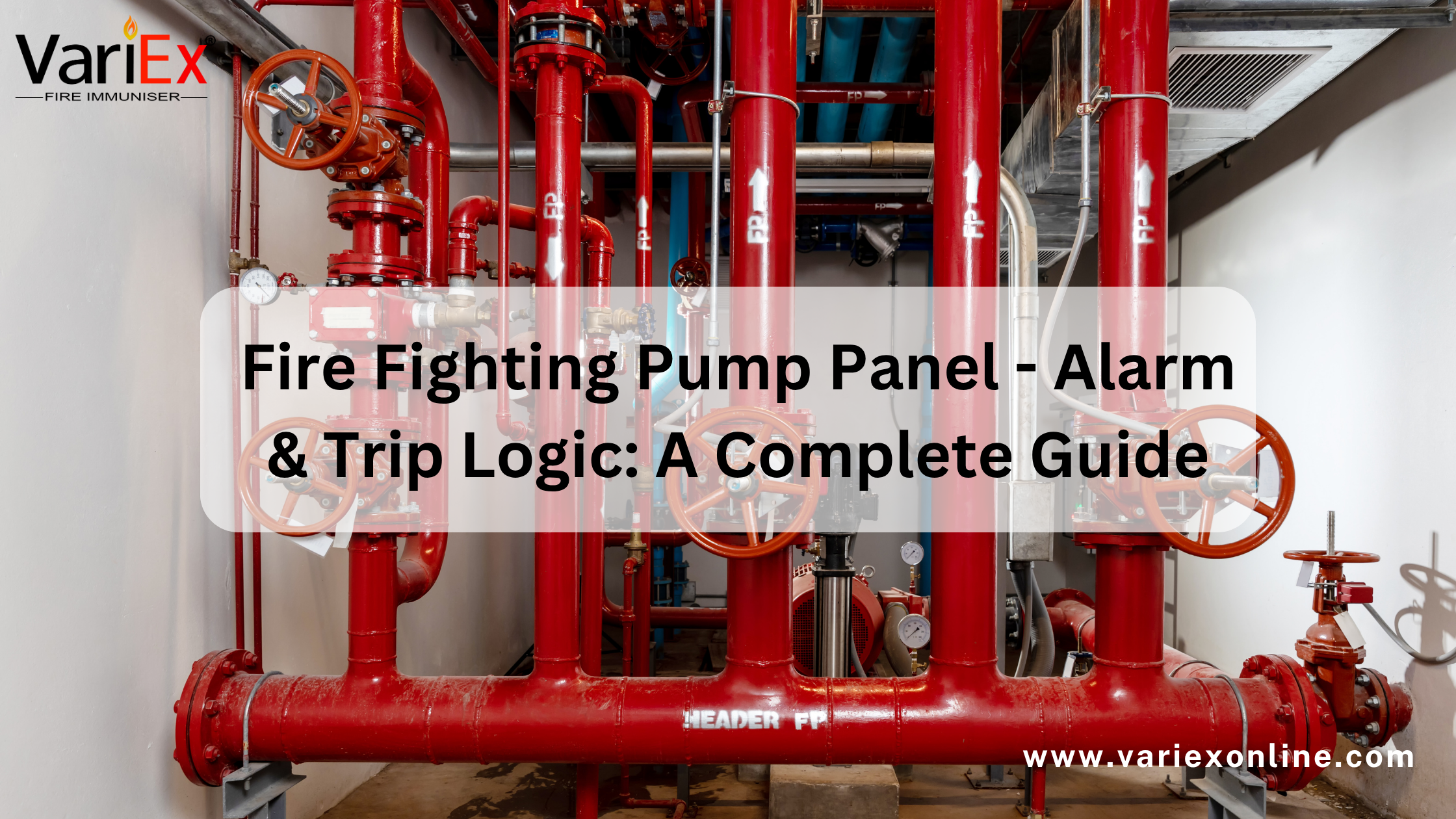 Fire fighting pump panel