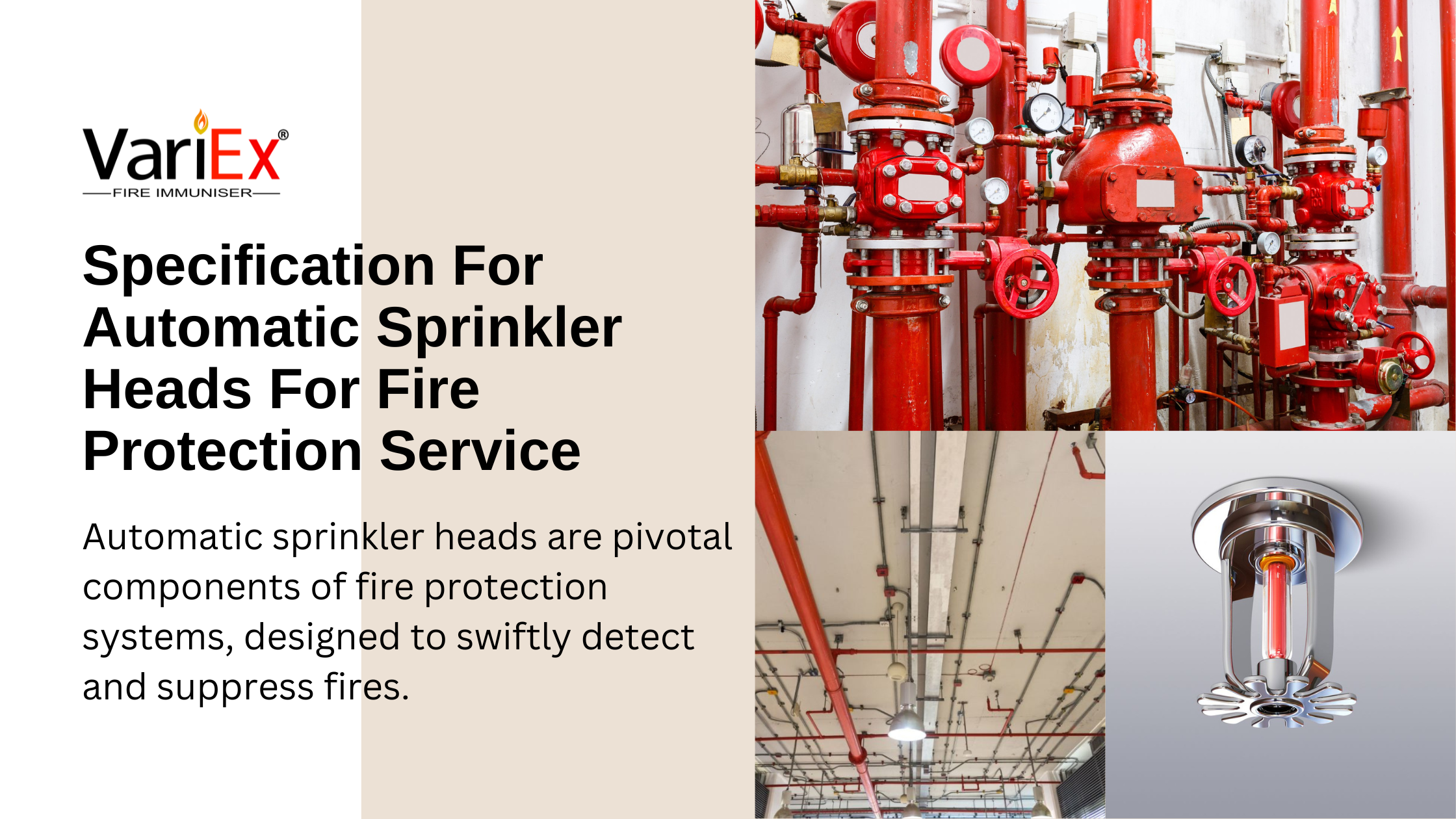 Specification For Automatic Sprinkler Heads For Fire Protection Service