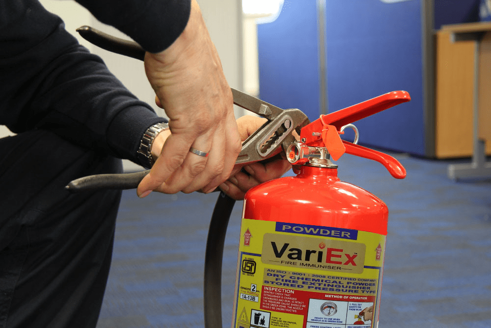 How many times can a fire extinguisher be recharged?