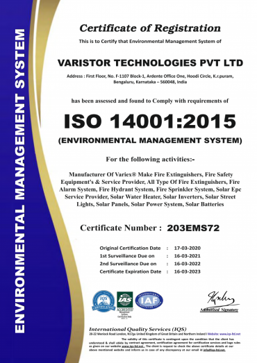 ISO Certificate