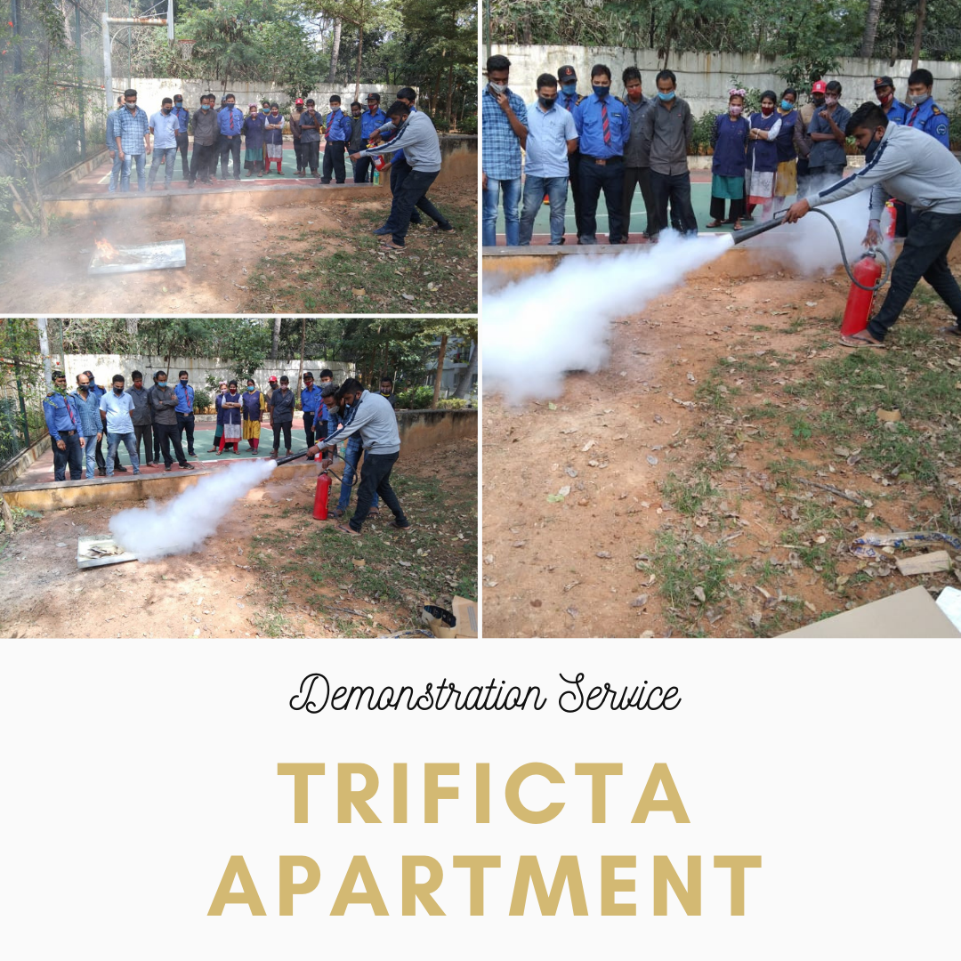 Demonstration service in trificta apartment