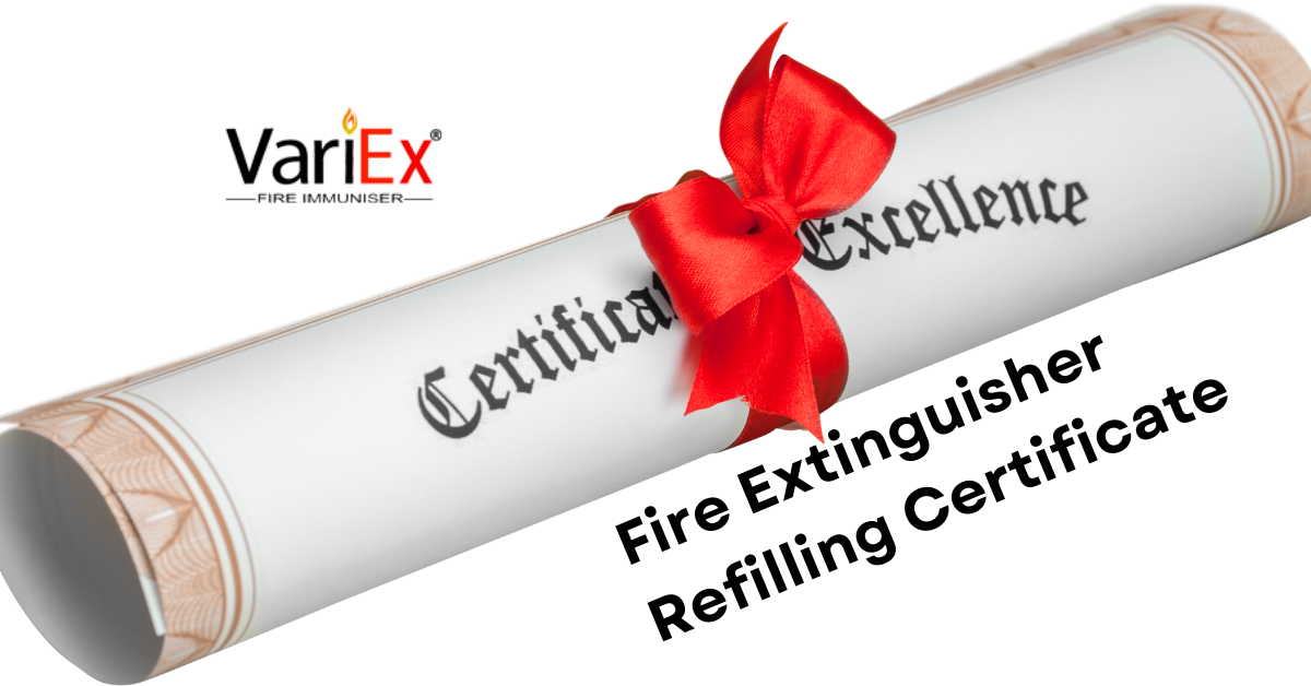 Fire Extinguisher Refilling Certificate
