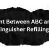 Different Between ABC and CO2 Fire Extinguisher Refilling