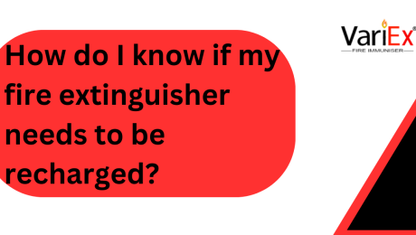 How do I know if my fire extinguisher needs to be recharged?