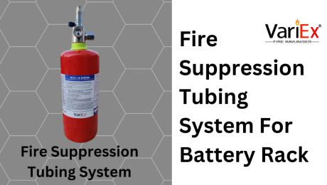 Fire Suppression Tubing System For Battery Rack