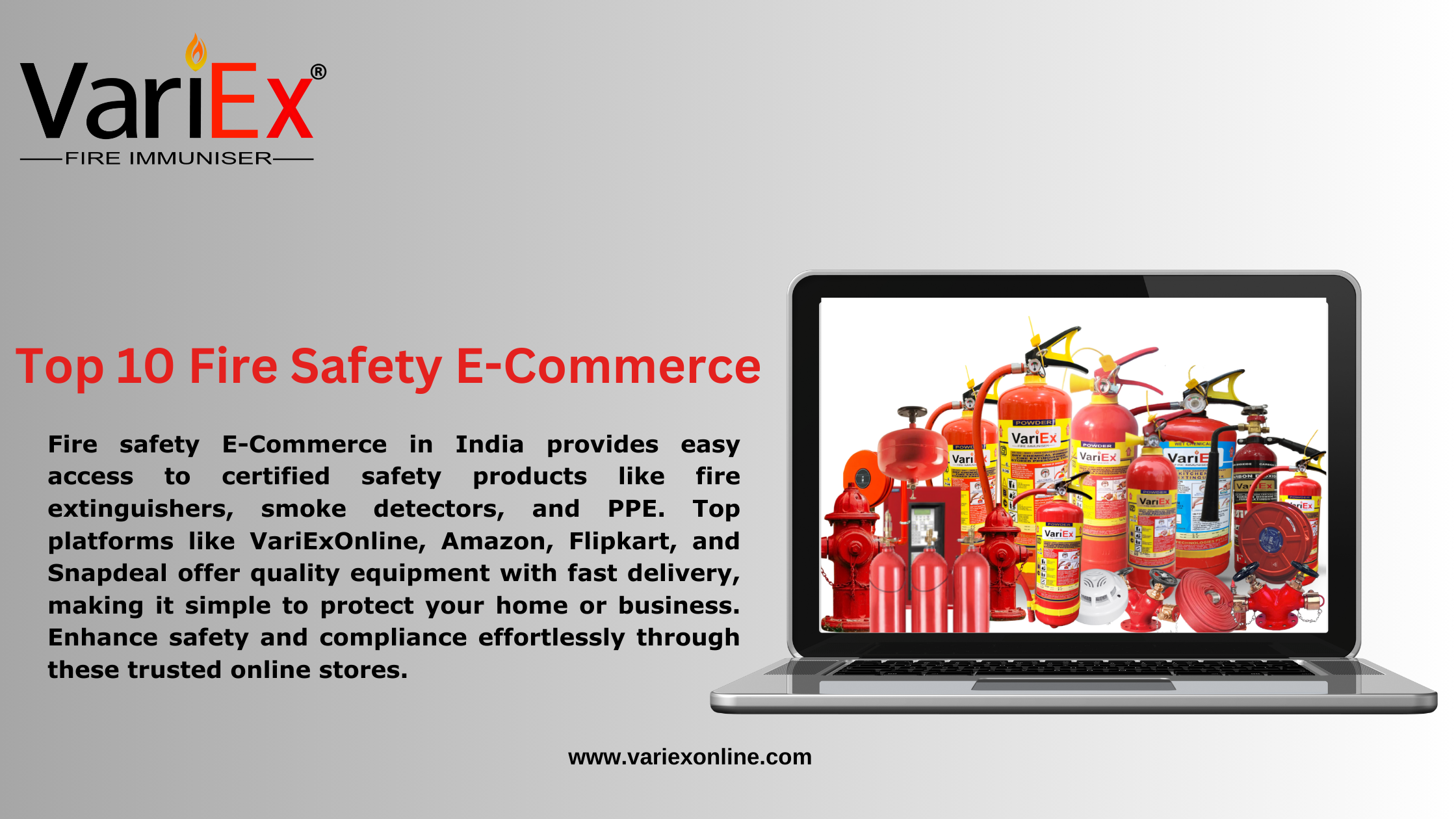 Top 10 Fire Safety E-Commerce Website In India - VariEx®
